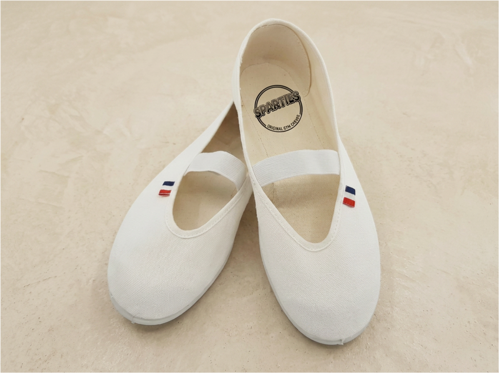 Ballerines en toile blanches — L'Originale