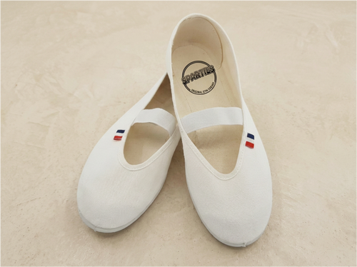 Ballerines en toile blanches — L'Originale