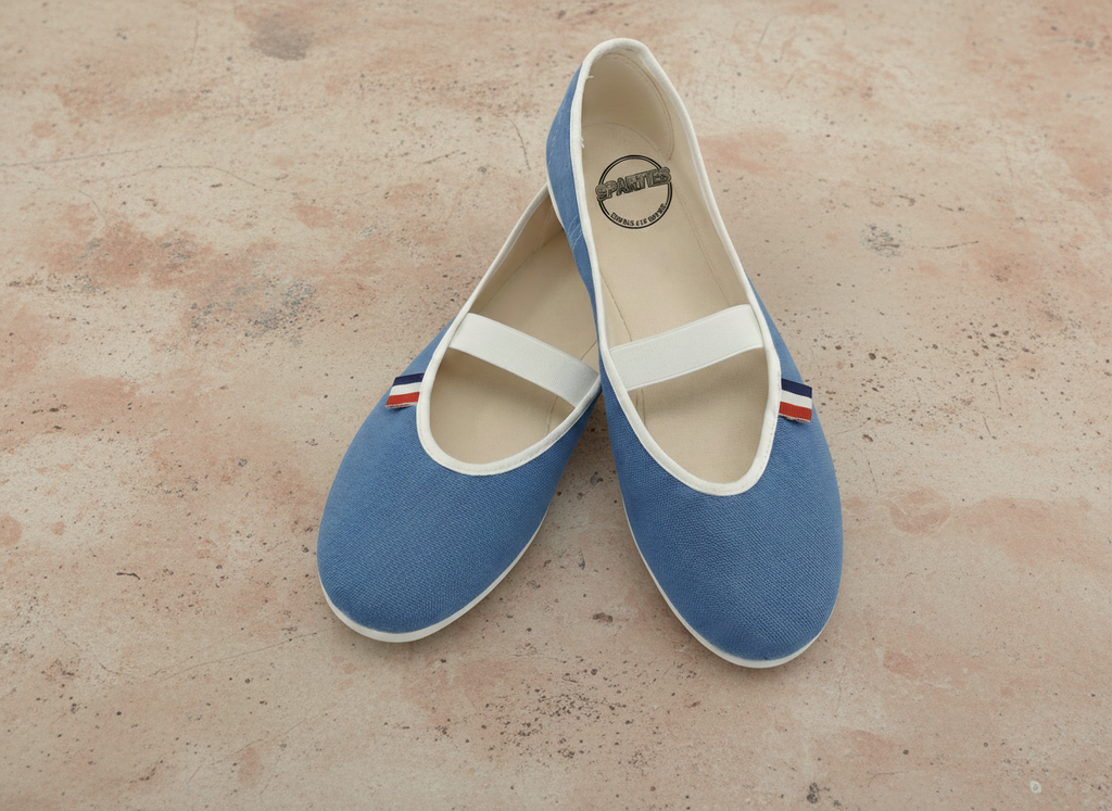 Ballerines en toile Bleuet