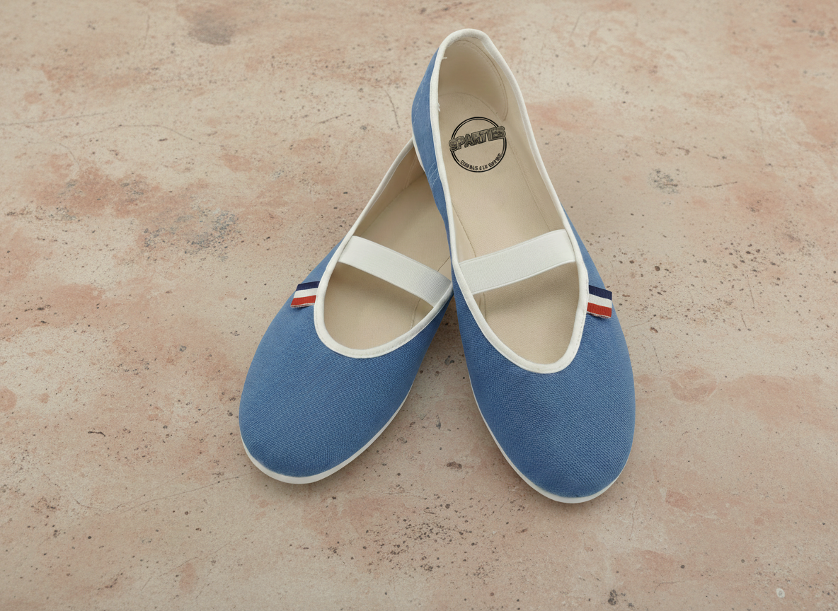 Ballerines en toile Bleuet