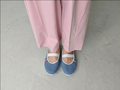 Ballerines en toile Bleuet
