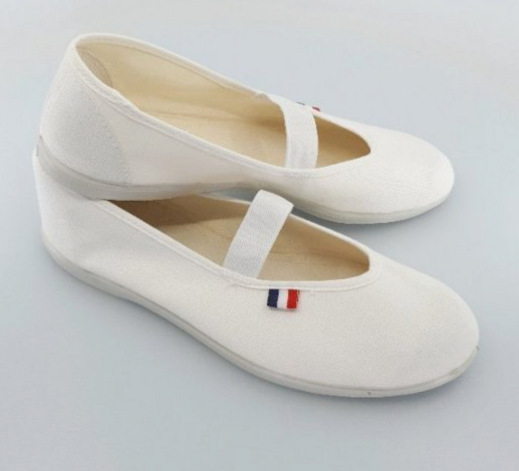 Ballerines en toile blanches — L'Originale